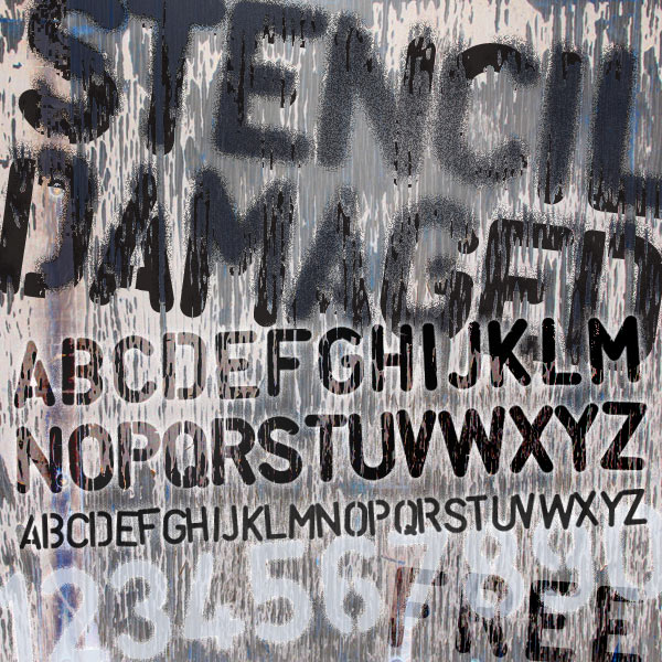 StencilFont Free Poster Image