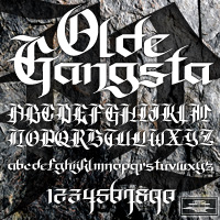 Olde Gangsta Graffiti Font