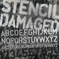 Stencil Font Graffiti Font