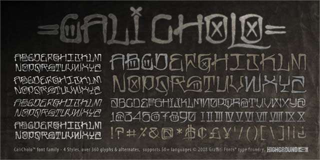 calicholo Graffiti Font Image #1