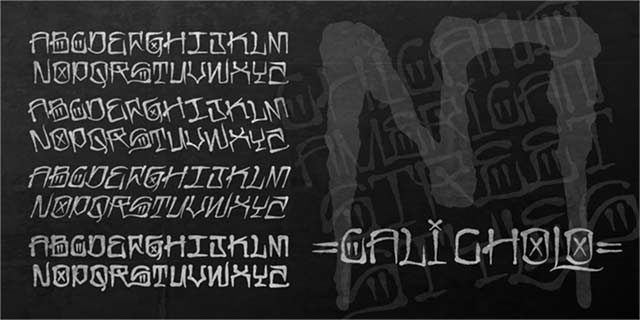 calicholo Graffiti Font Image #2