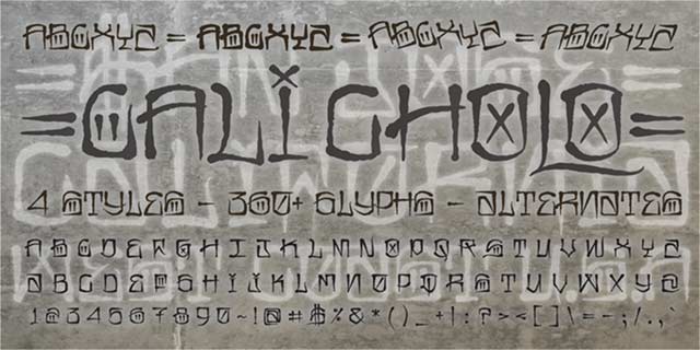 calicholo Graffiti Font Image #4
