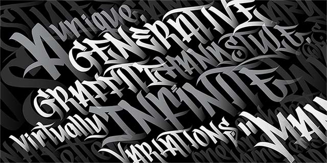 manystyles-cont Graffiti Font Image #2