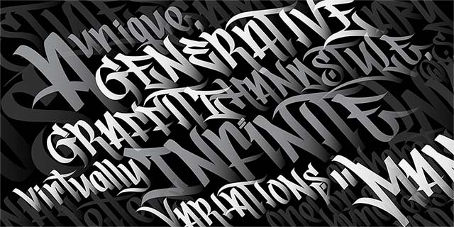 ManyStyles graffiti font specimen #2