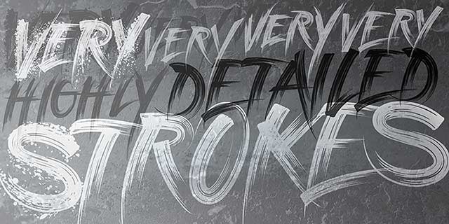 strokes Graffiti Font Image #1