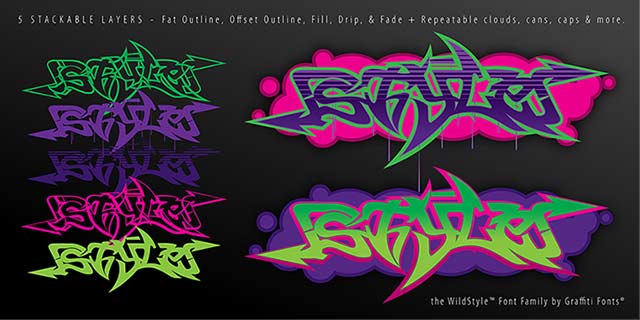 wildstyle Graffiti Font Image #3