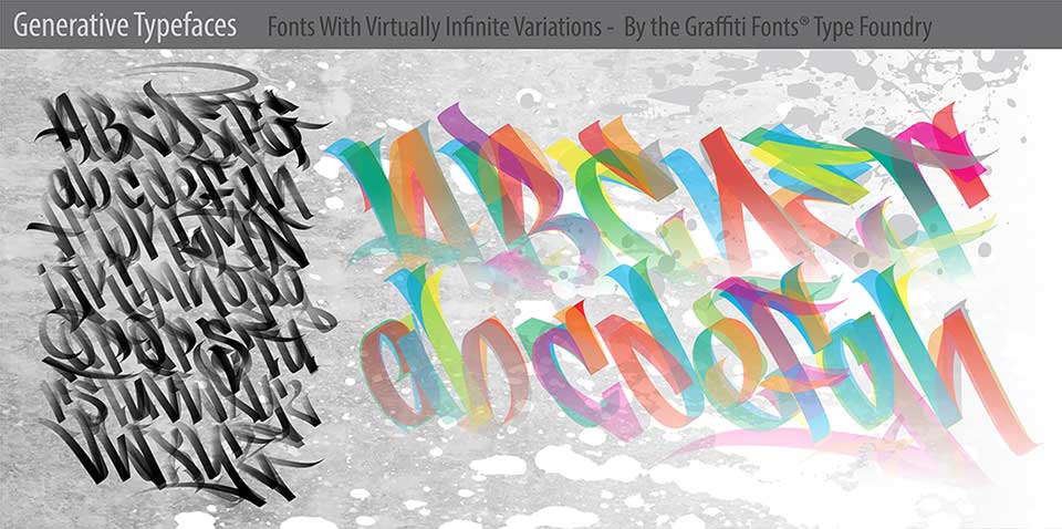 Generative Graffiti Fonts