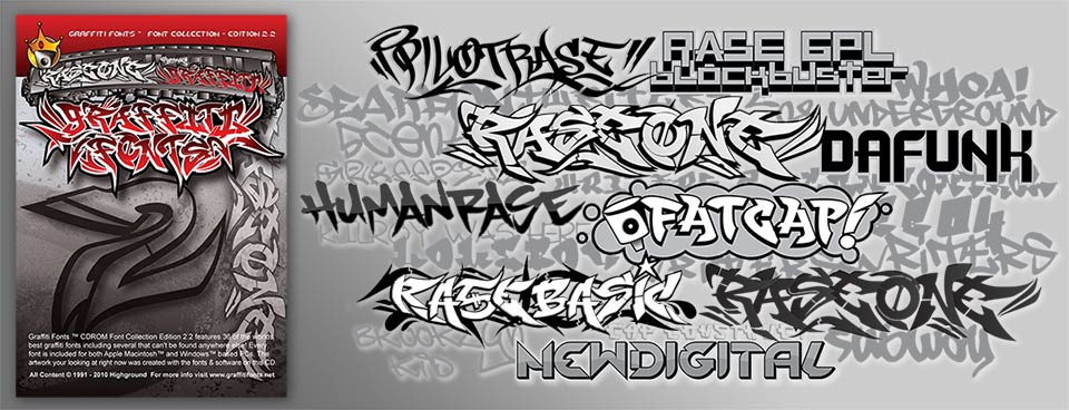 Graffiti Fonts 2 Collection