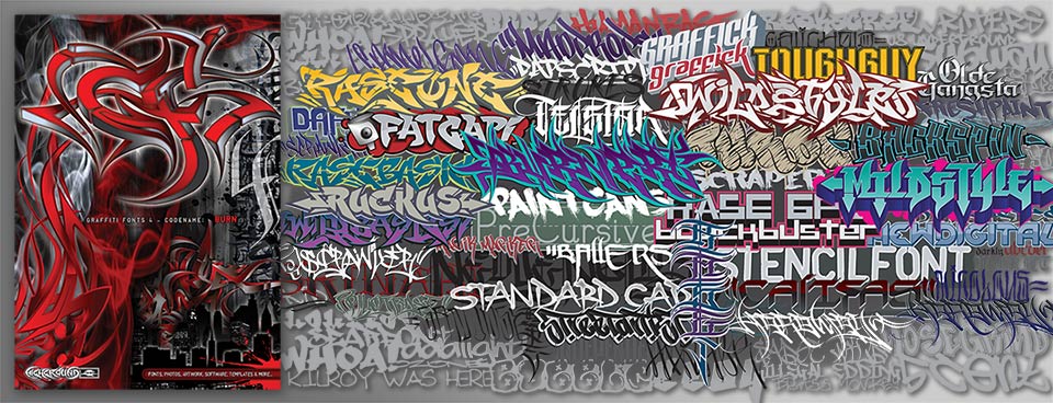 Graffiti Fonts 4 Collection