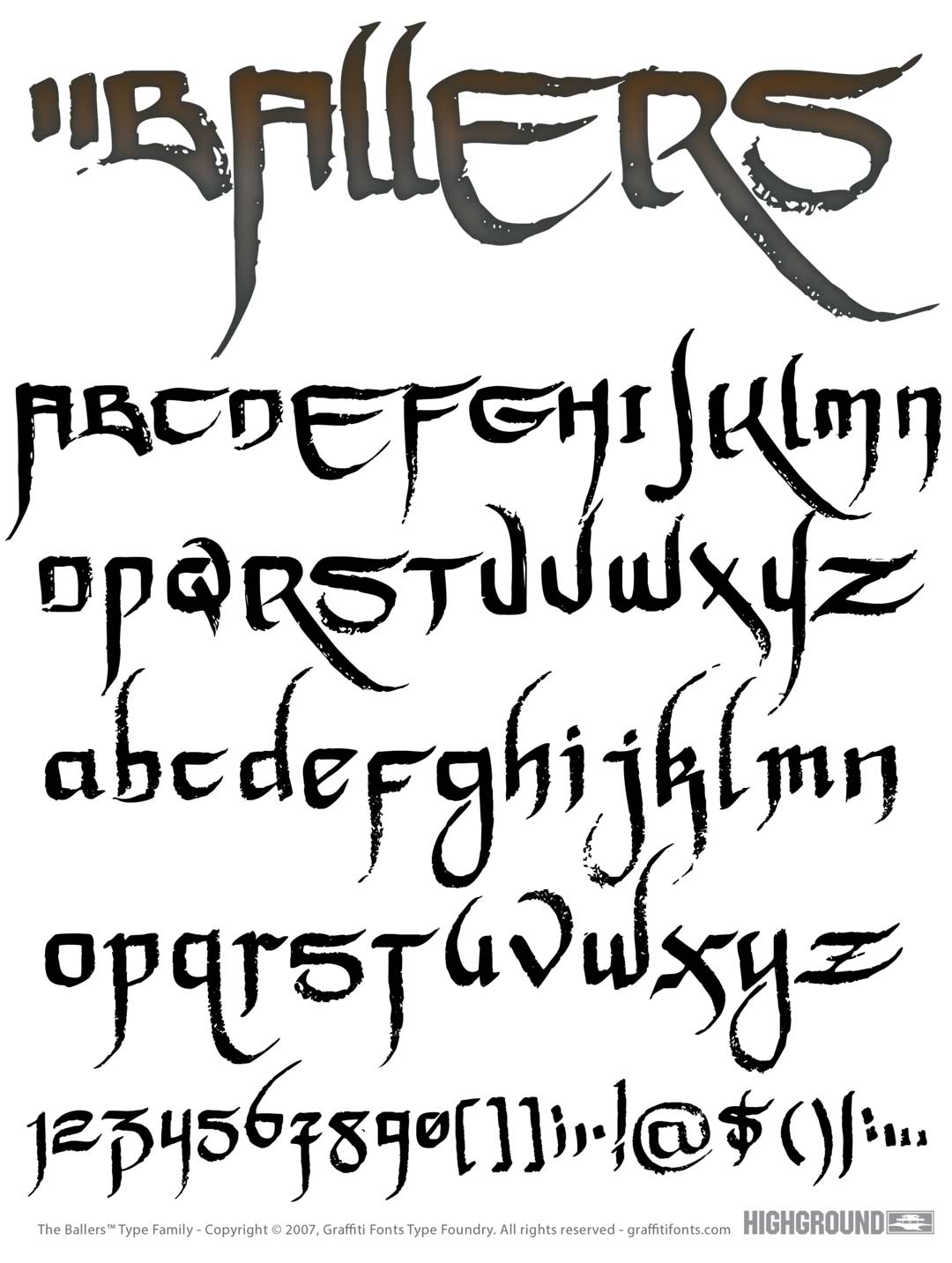 Ballers Type Specimen