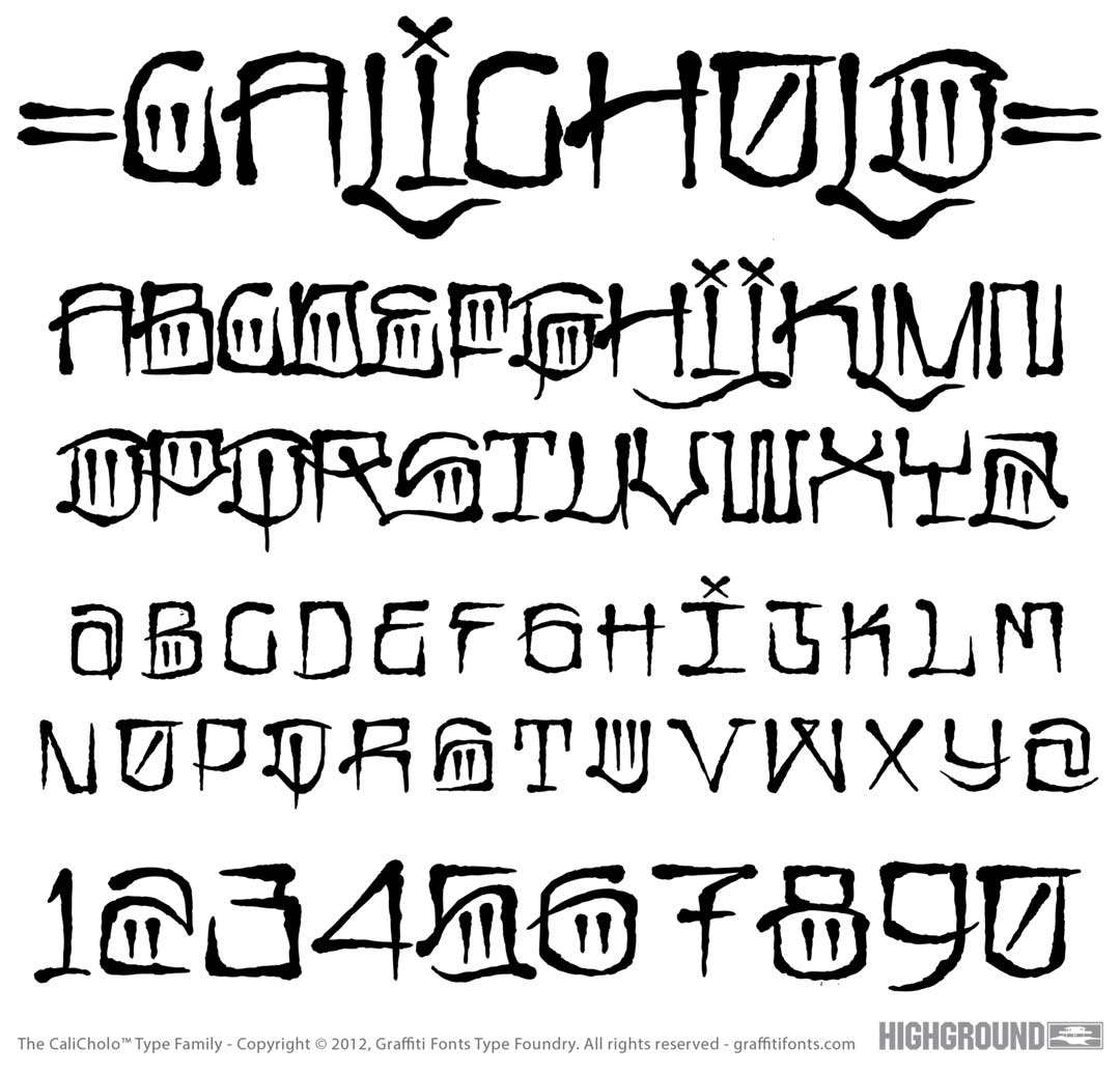 CaliCholo Standard Type Specimen