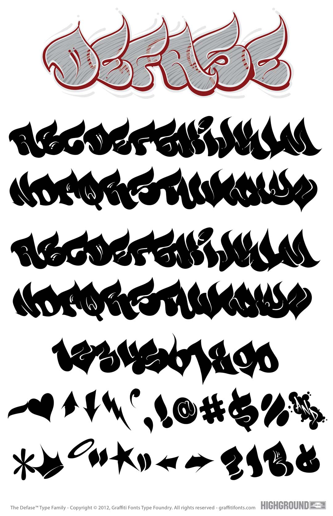 Defase Solid Fill Type Specimen