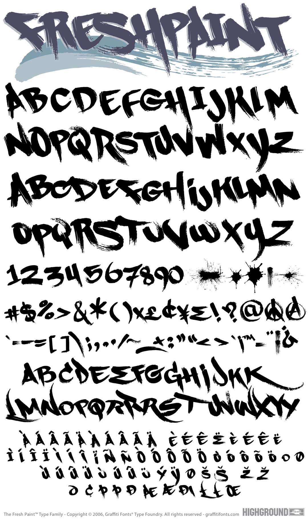 Fresh Paint Type Specimen