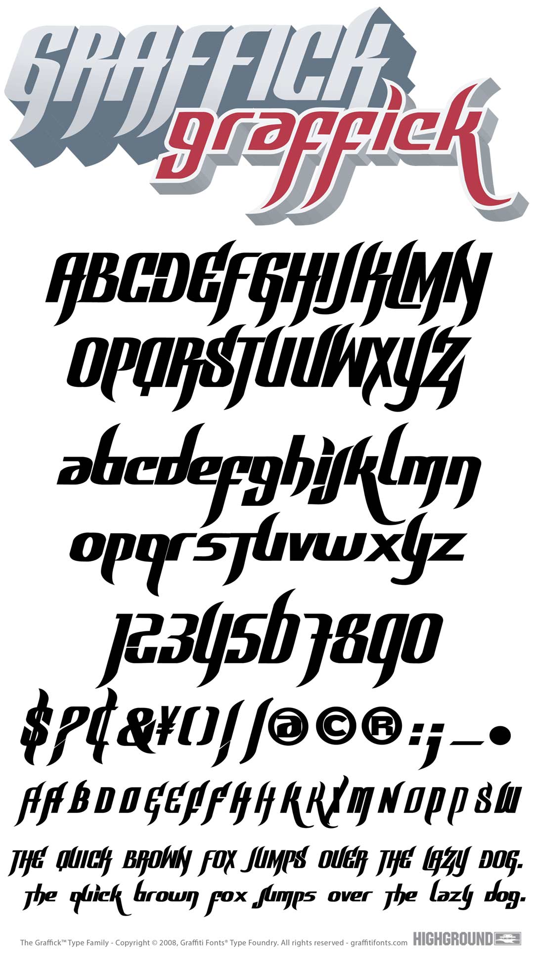 Graffick Wide Type Specimen