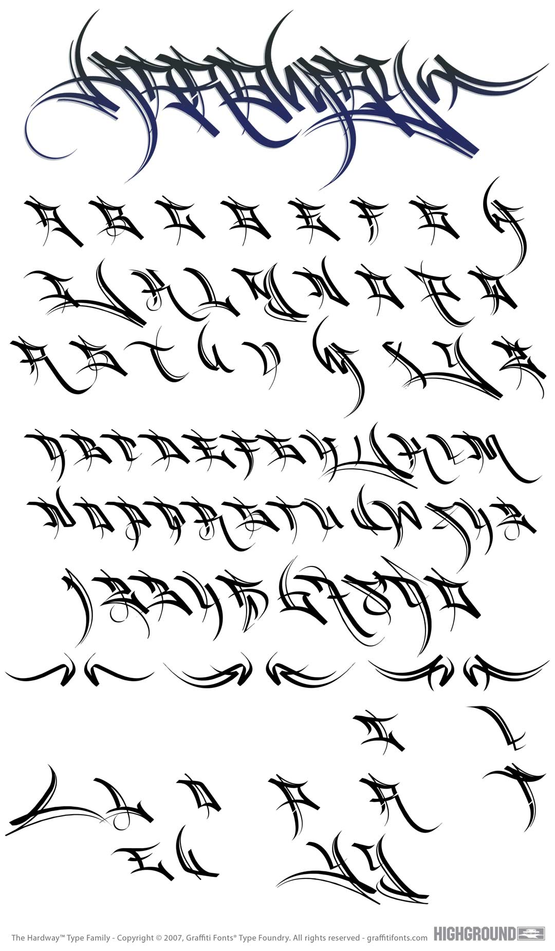 HardWay Regular Type Specimen
