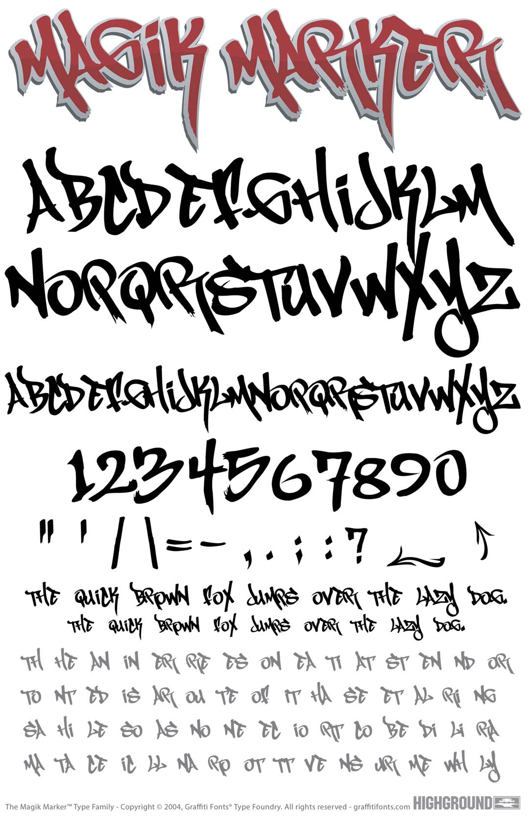 MagikMarker Type Specimen