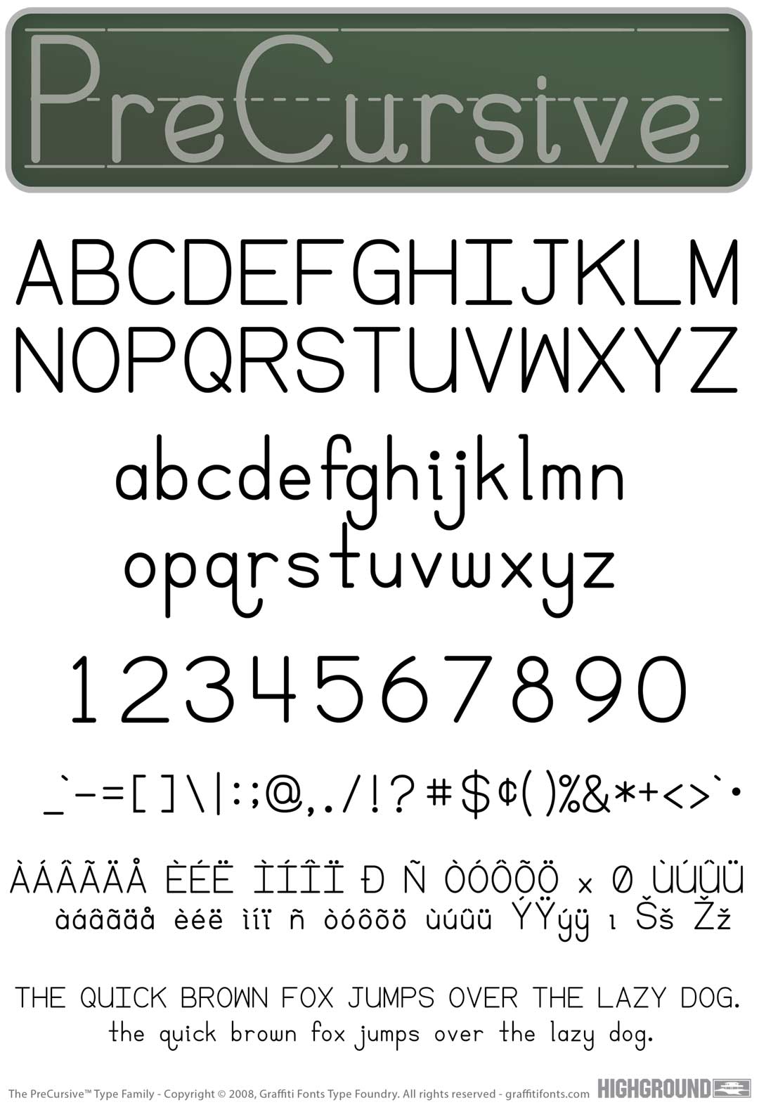 Manuscript 64 Type Specimen