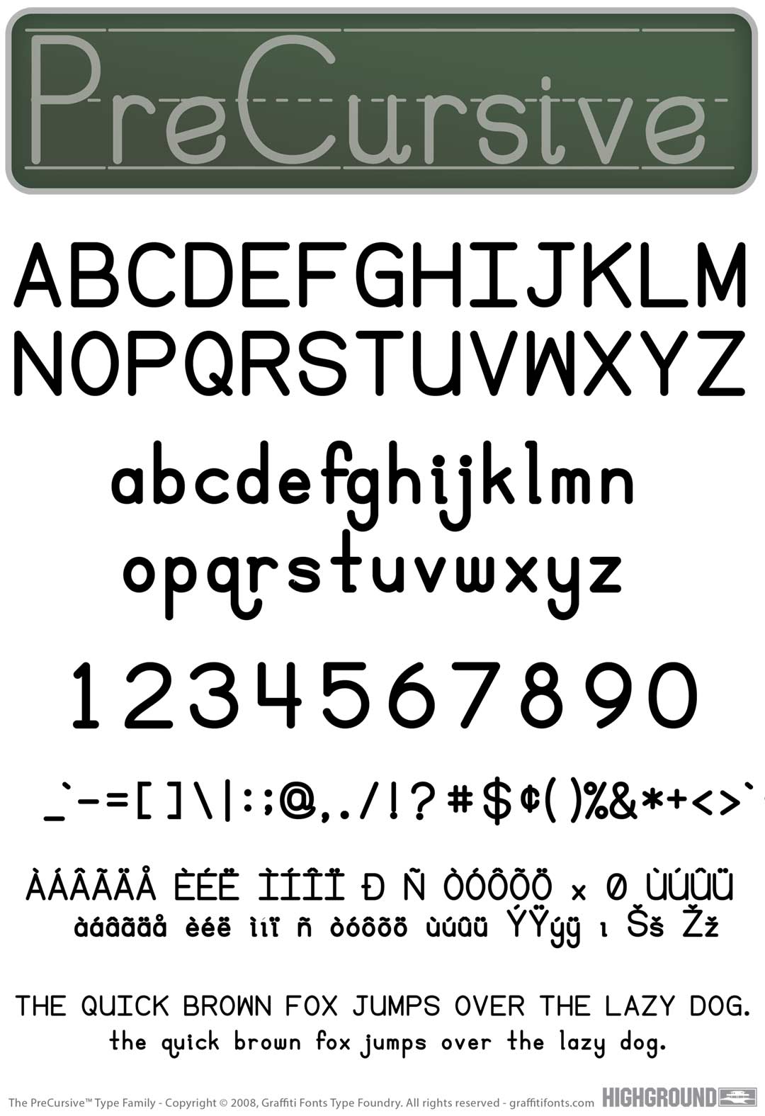 Manuscript 64 Bold Type Specimen