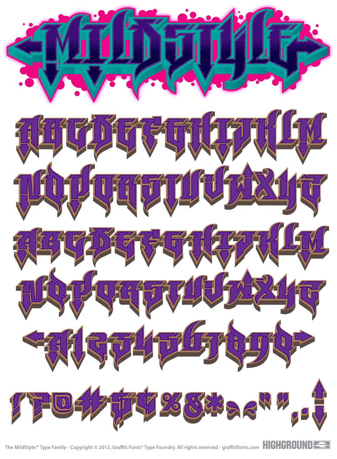 Mildstyle Color Type Specimen