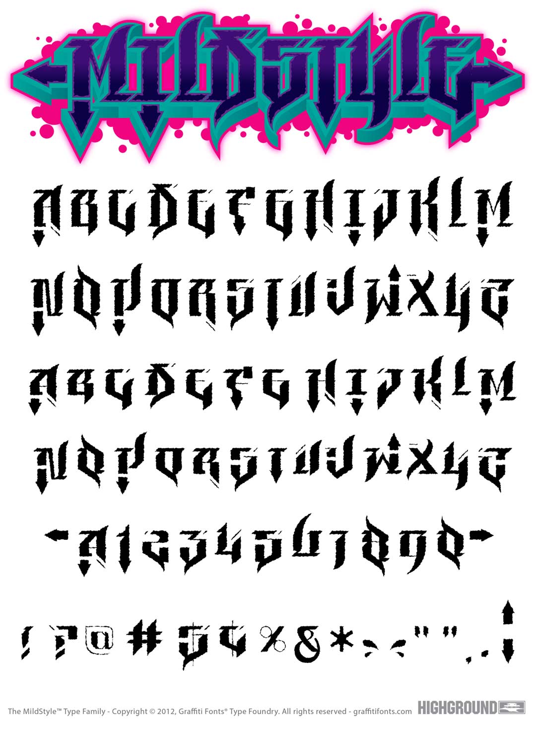 Mildstyle Detail Type Specimen