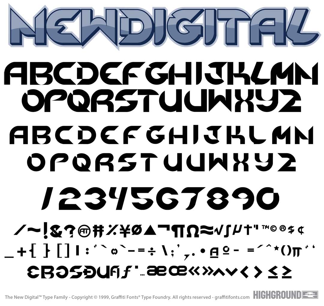 New Digital Type Specimen