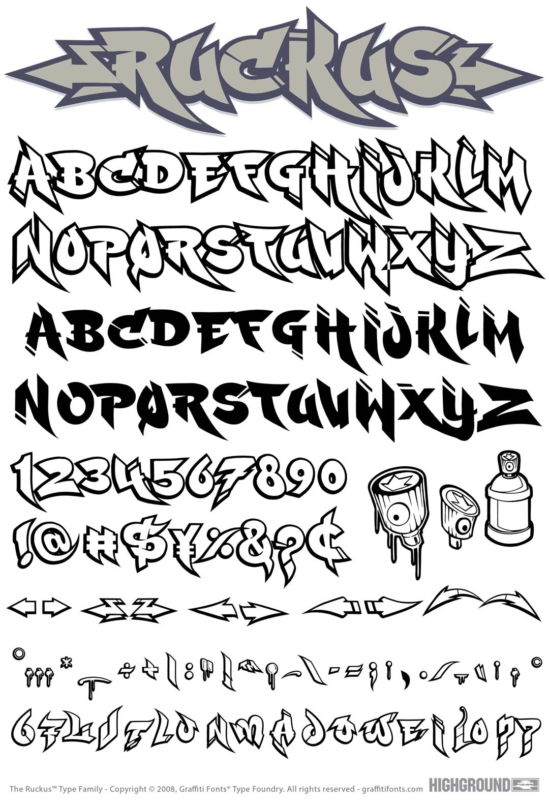 Ruckus Type Specimen