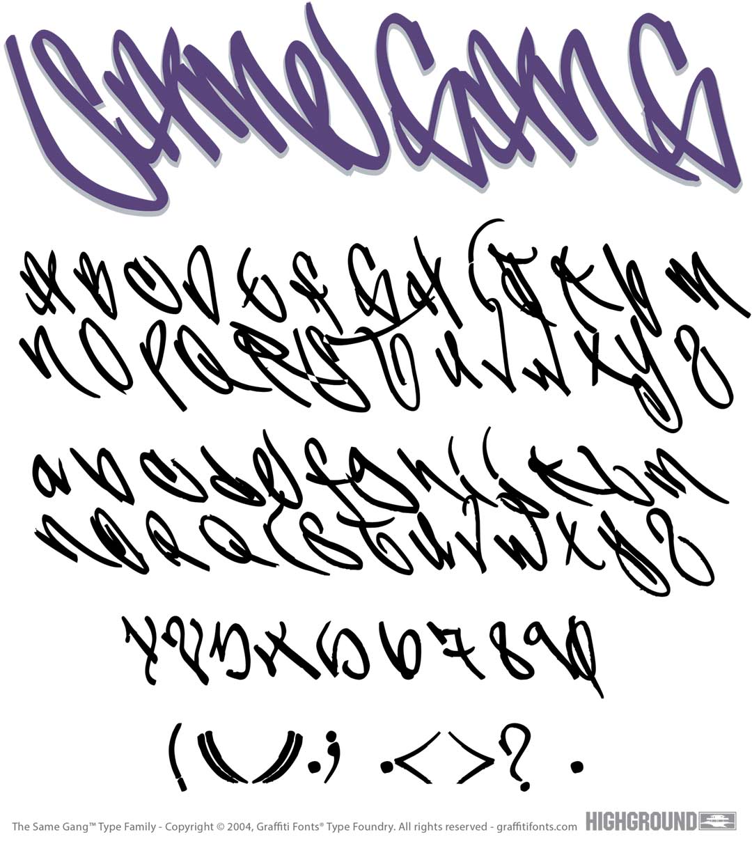 SameGang Type Specimen