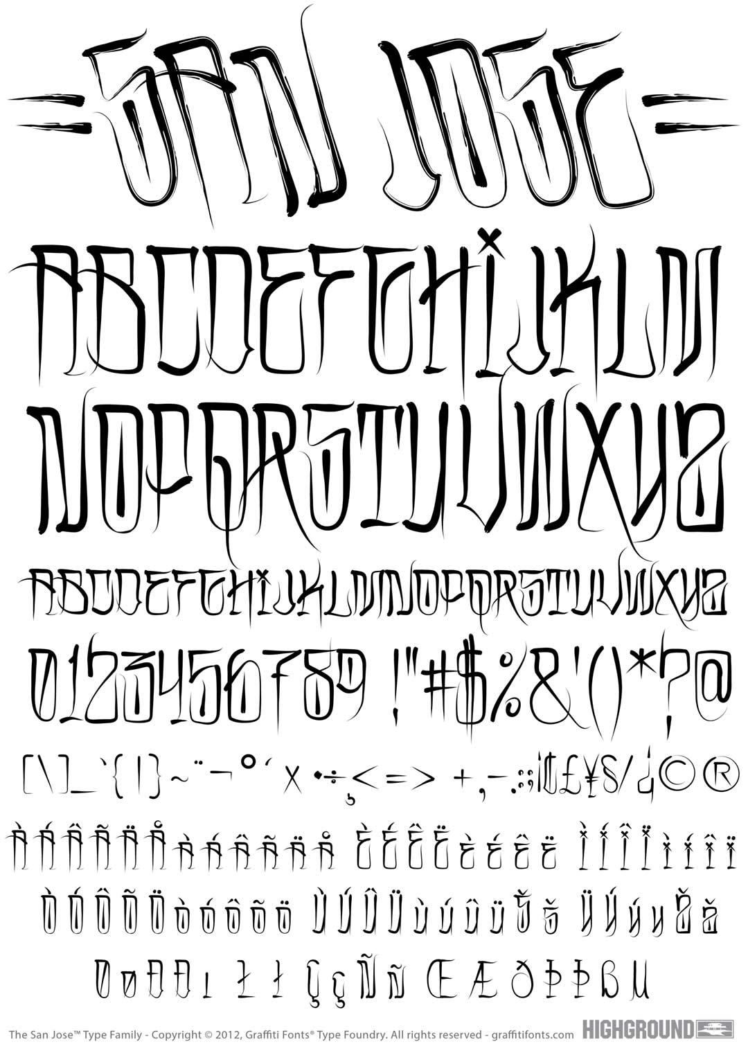 SanJose Type Specimen