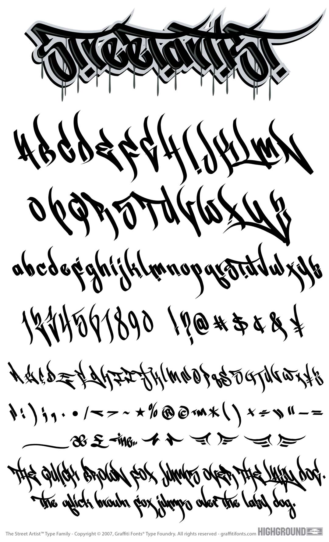 Street Artist Type Specimen