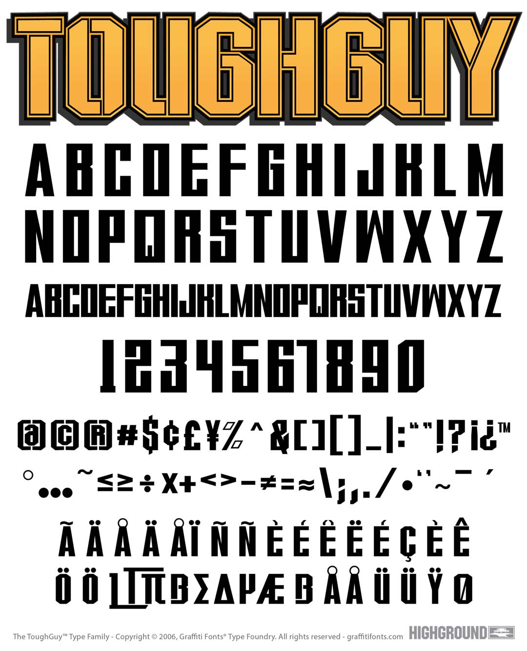 ToughGuy Flat Type Specimen