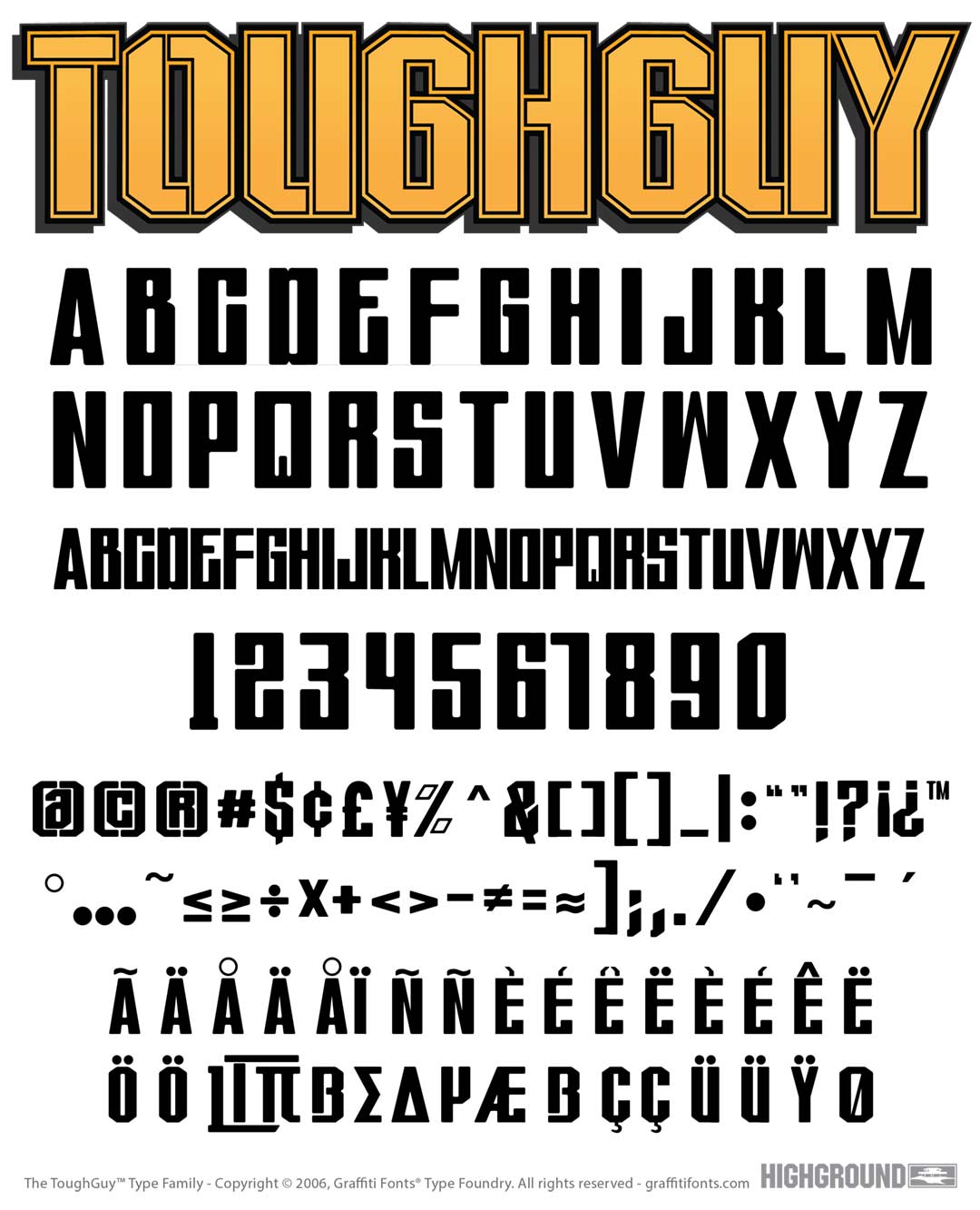 ToughGuy Round Type Specimen