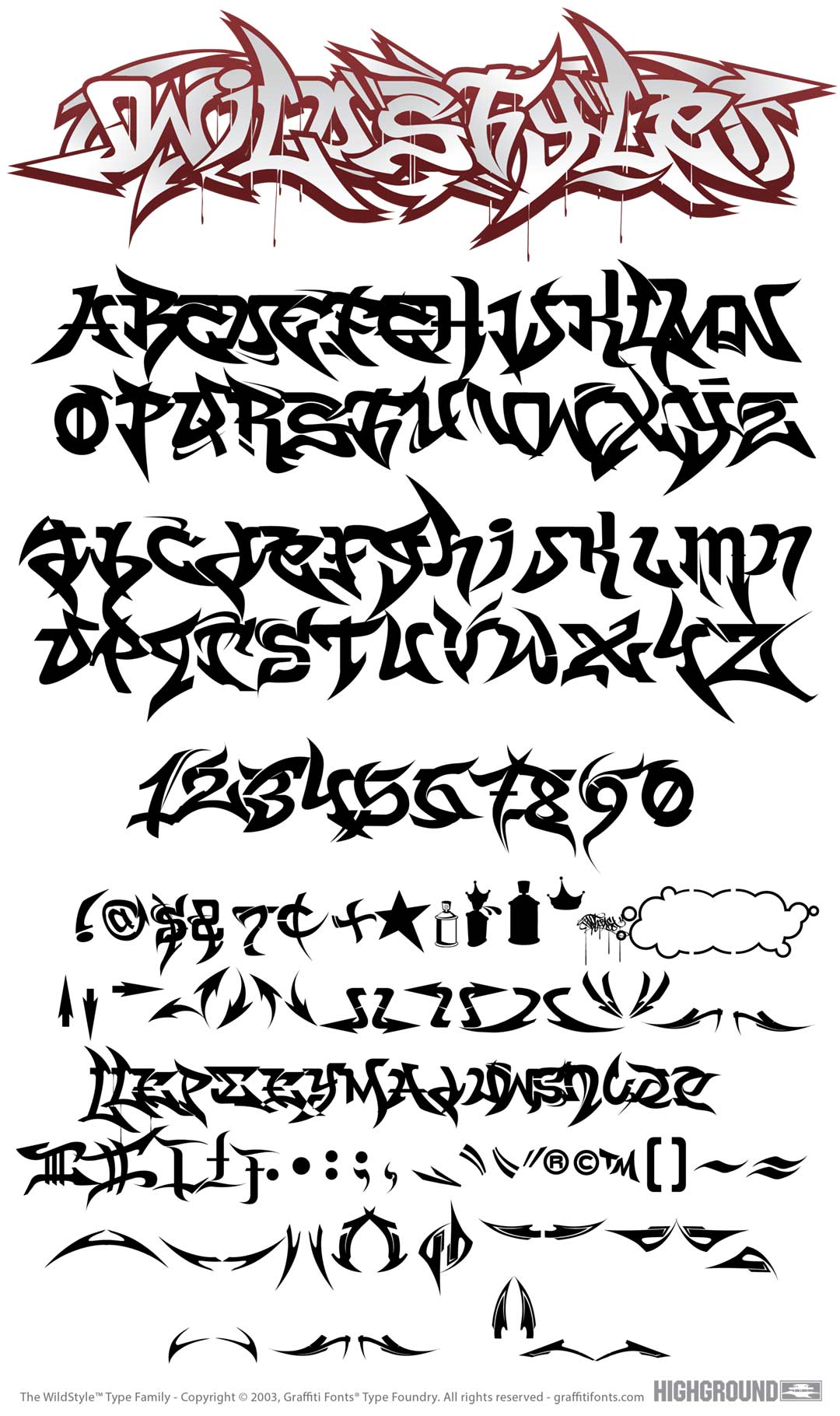 WildStyle Fill Type Specimen