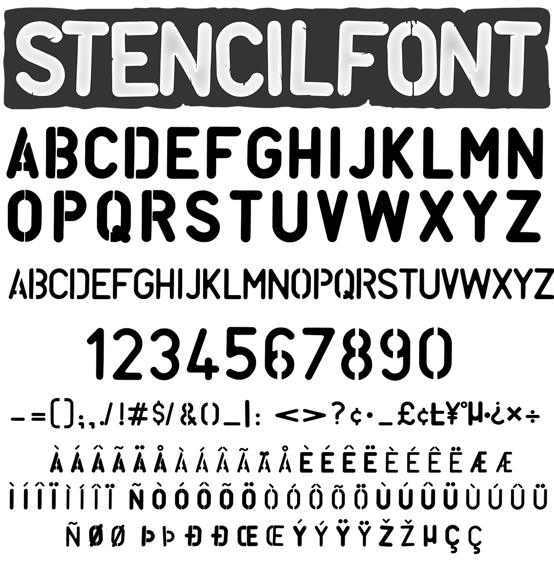 Stencil Font Font Family Graffiti Fonts