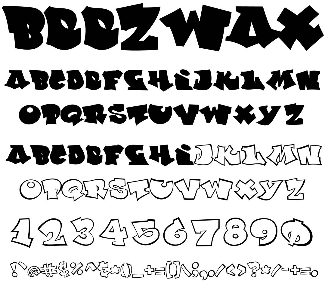 Beezwax Type Specimen