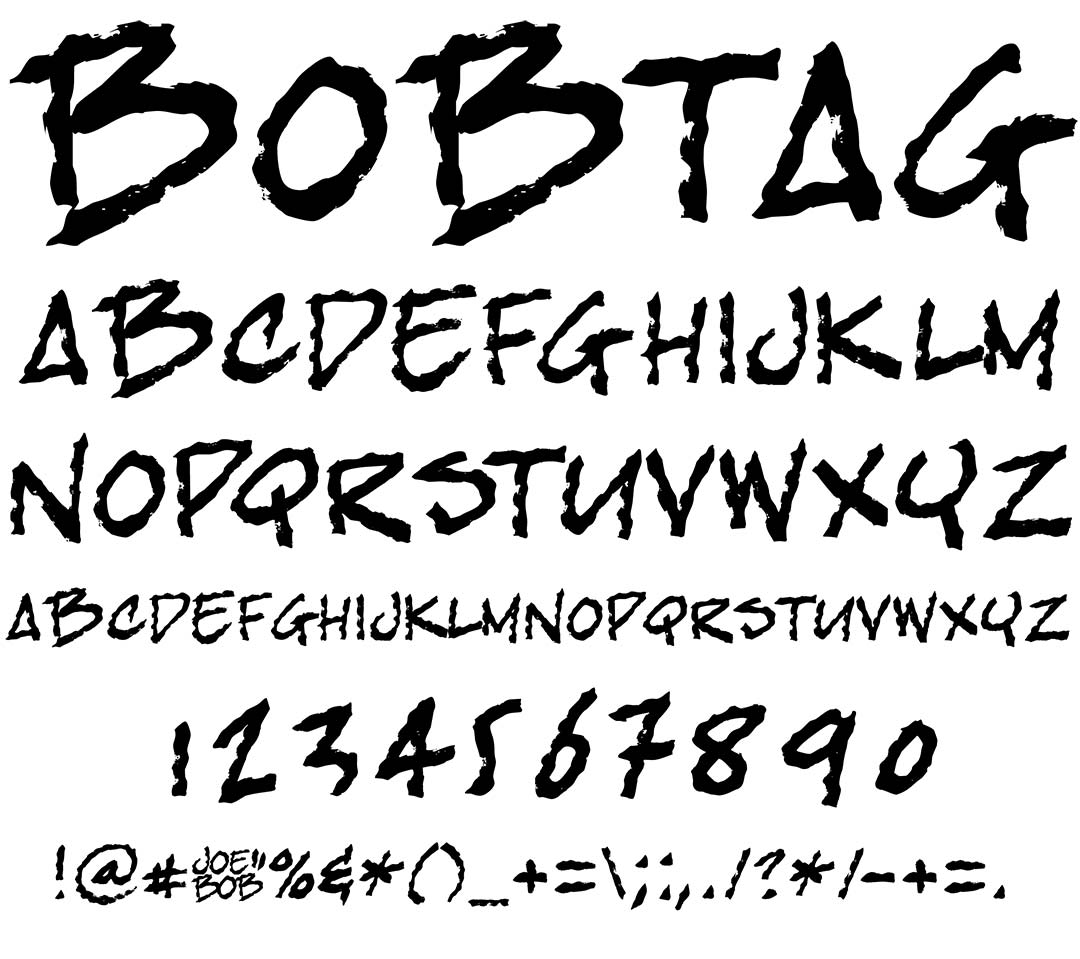 Bob Tag Type Specimen