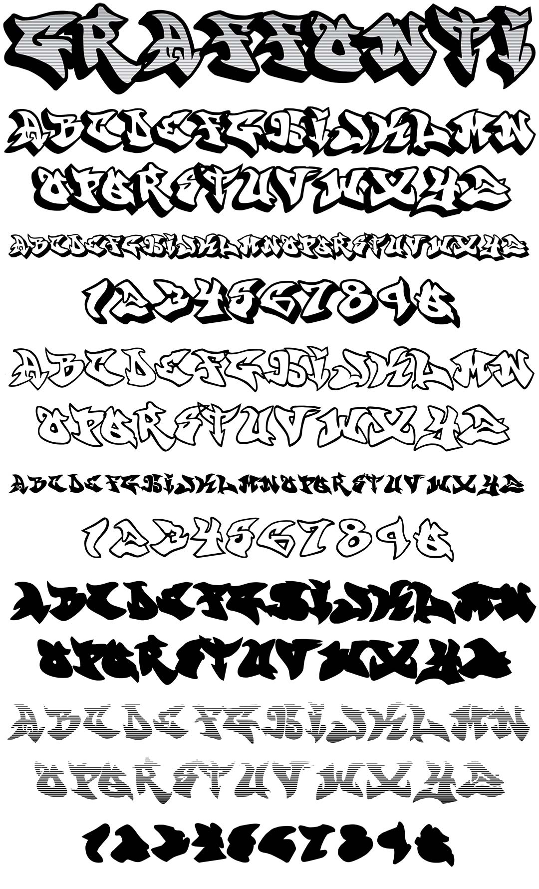 Graffonti Type Specimen