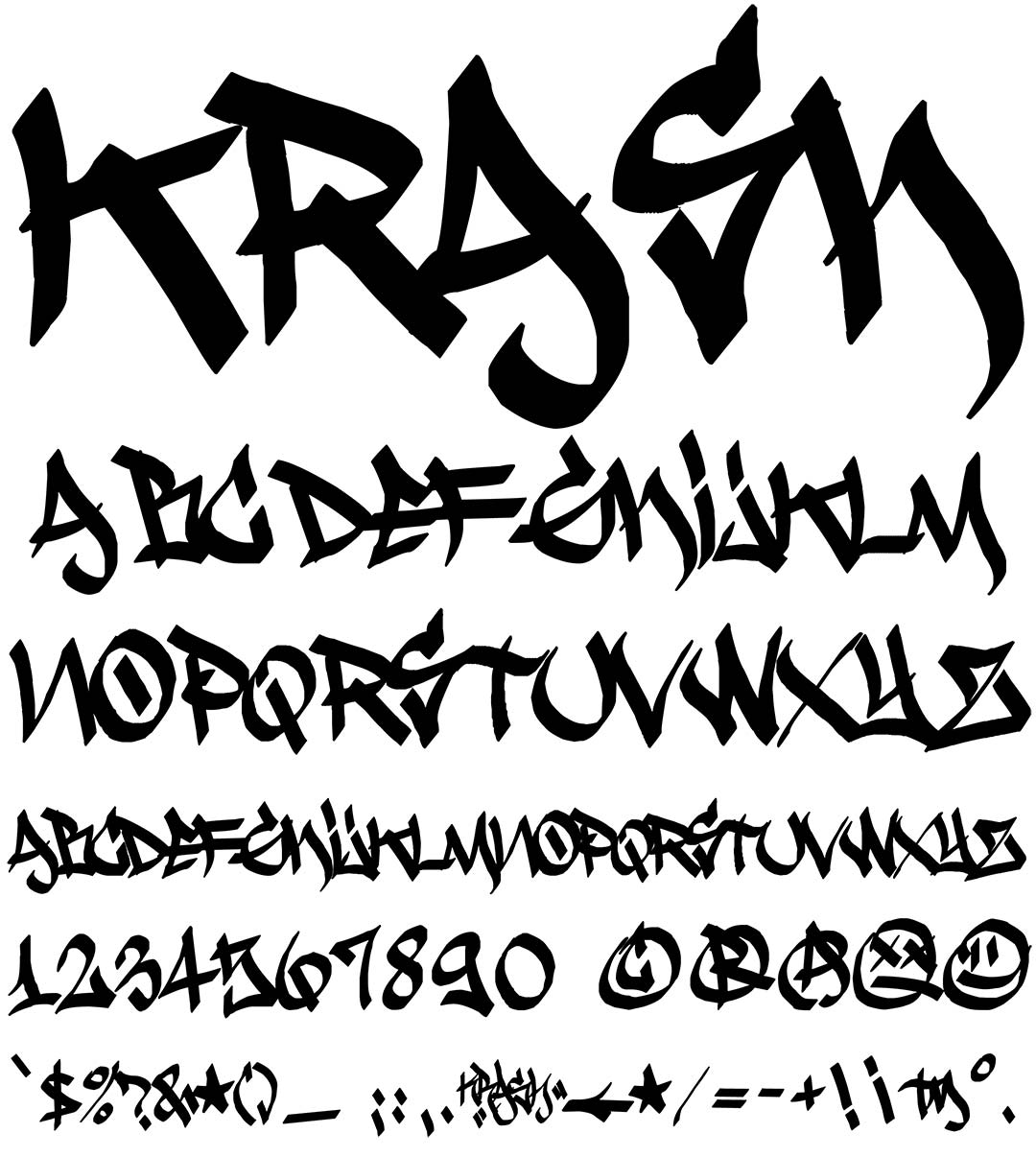 Krash Type Specimen