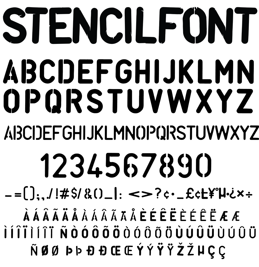 Graffiti Fonts StencilFont Free