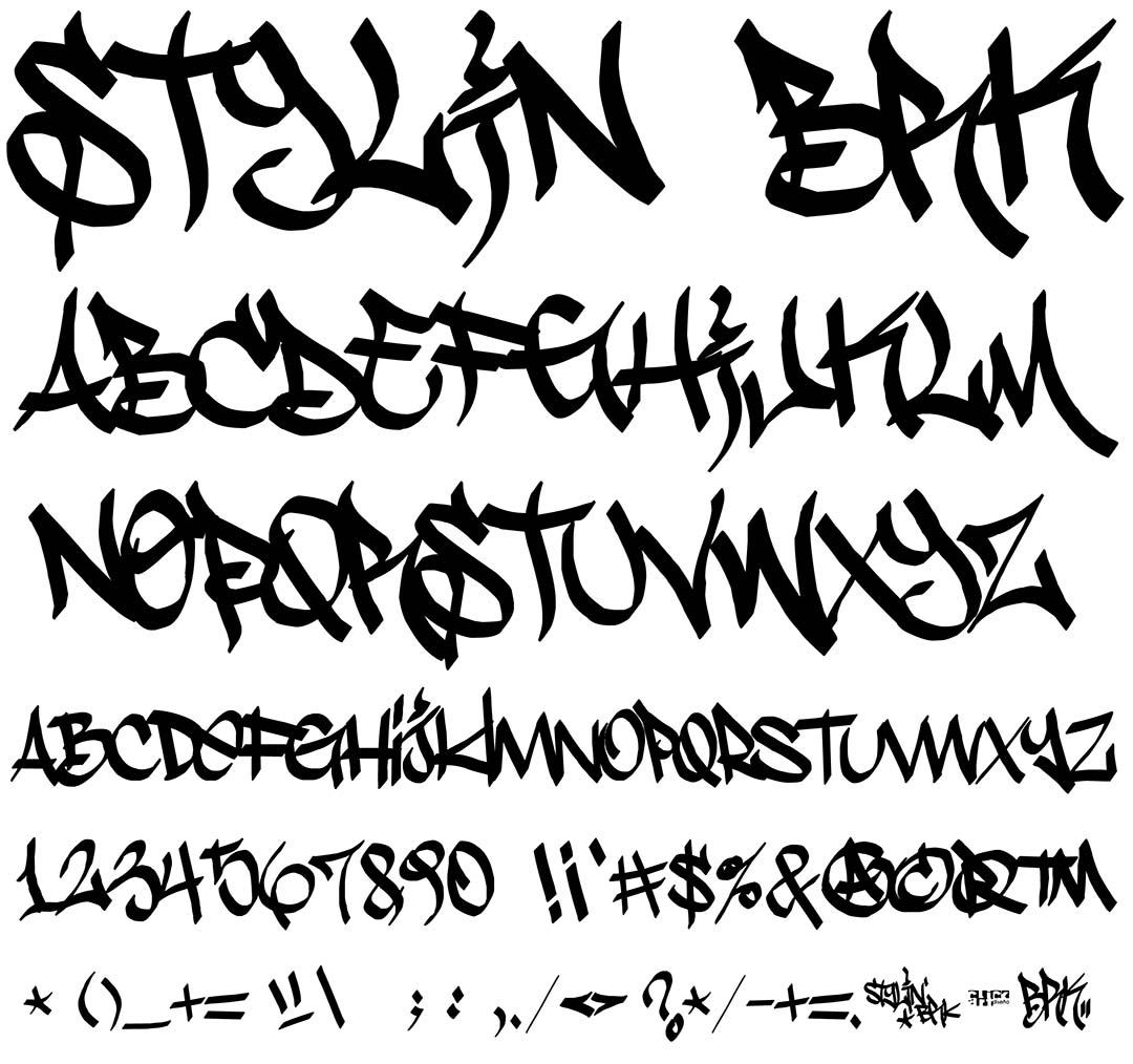 Stylin BRK Type Specimen