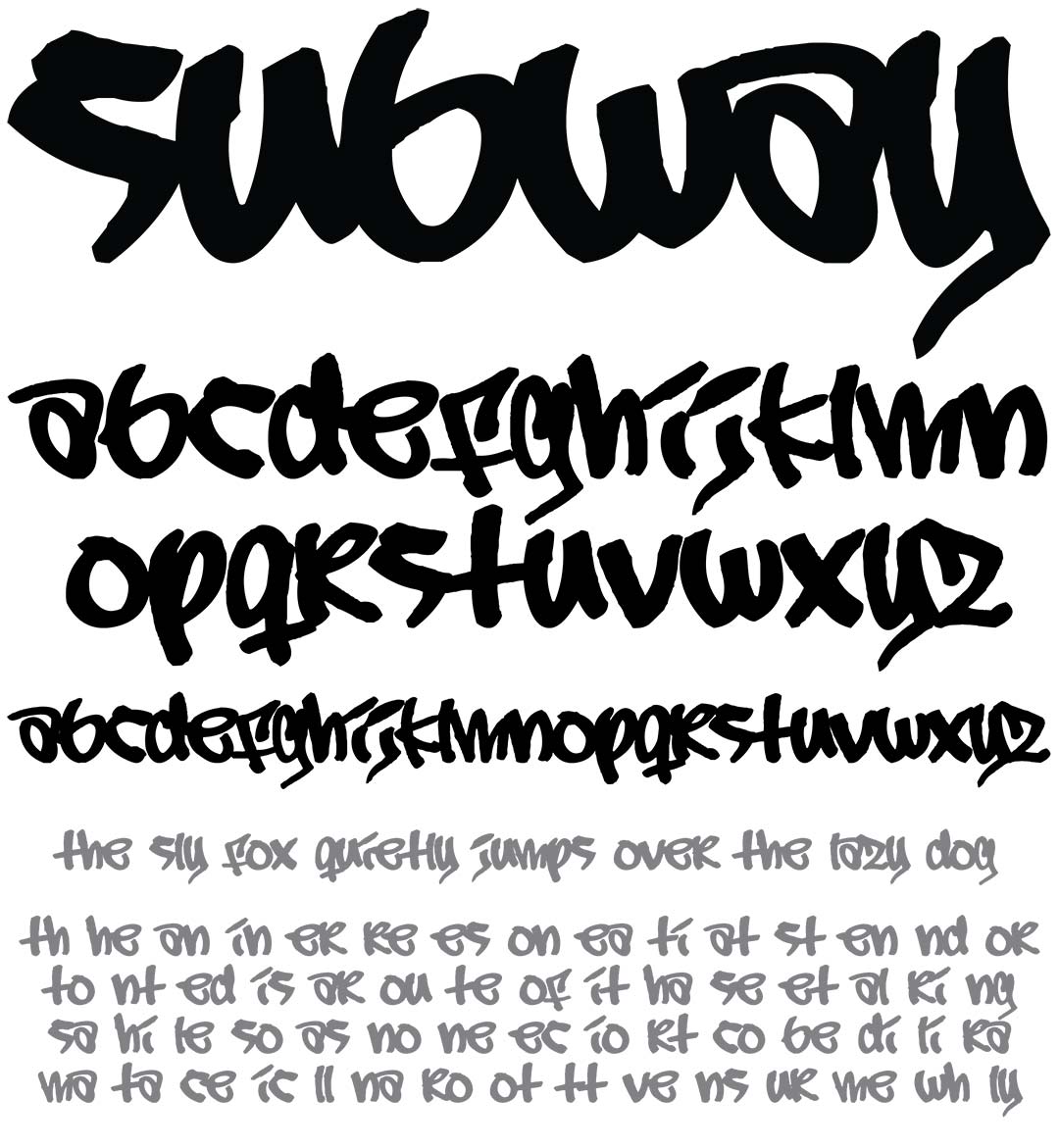 Subway Type Specimen