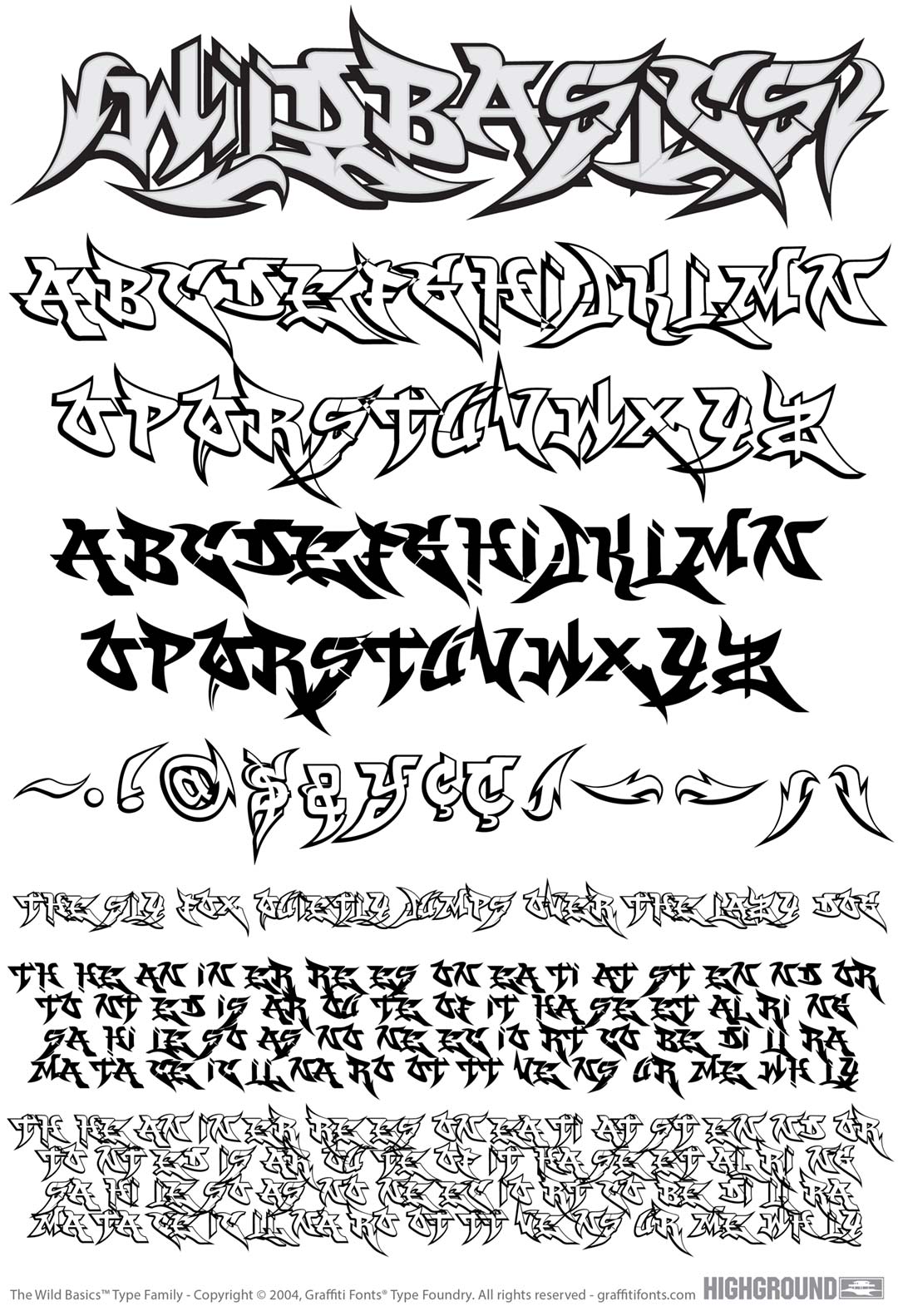 WildBasics Free Type Specimen